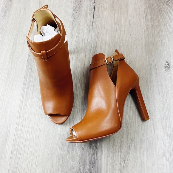 MICHAEL KORS Lawson Leather Open-Toe Ankle Boot✨brand new - Picture 2 of 5